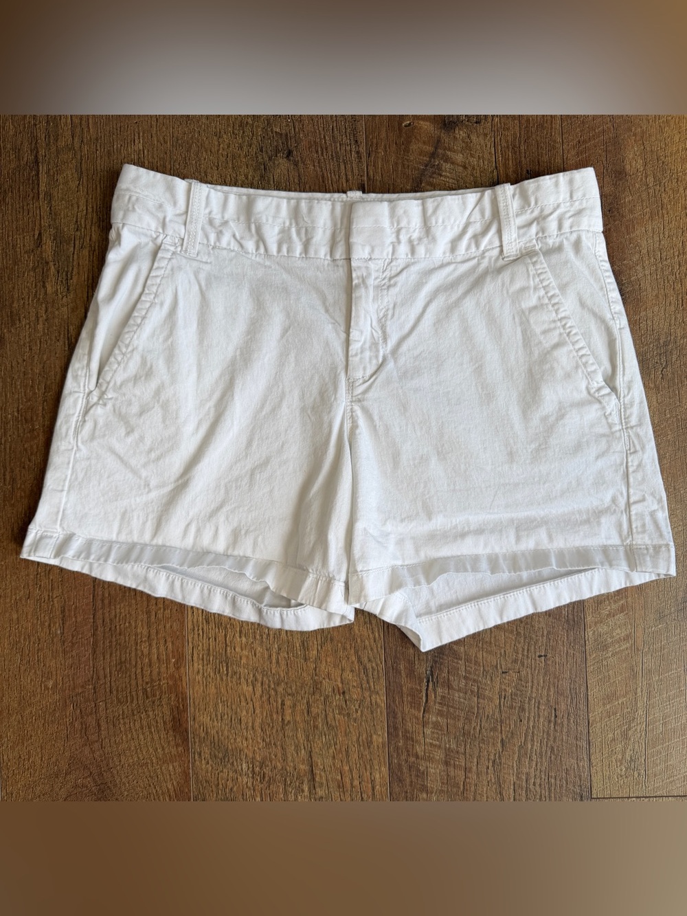 Calvin Klein Women’s Chino Short Cotton Stretch Pockets White 6